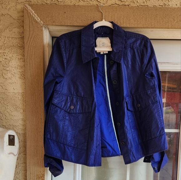 Anthropologie Hei Hei‎ Wax Coated Utility Swing jacket - Picture 2 of 8